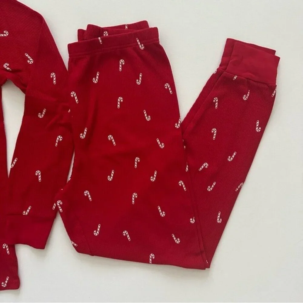 Carter’s Adult 2-Piece Candy Cane Thermal Pajamas Size S - Picture 12 of 16